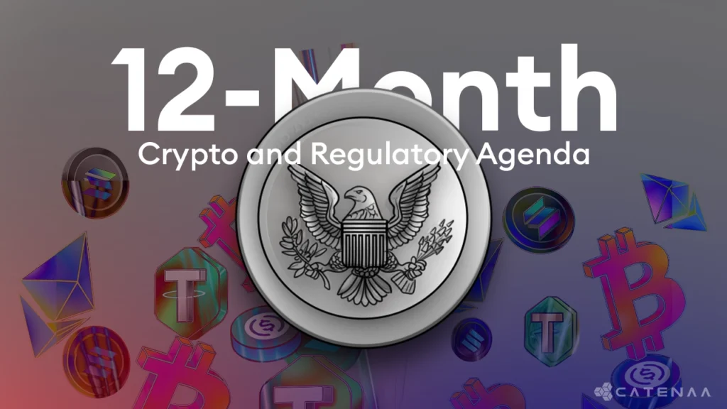 SEC Chair Paul Atkins outlining the new 12-month crypto regulatory agenda