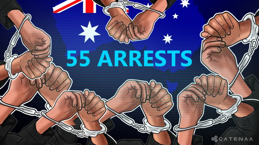 55 Arrested in South Australia Crypto Crime Sting