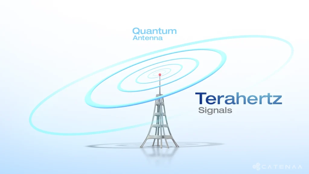 Quantum antenna measures terahertz combs