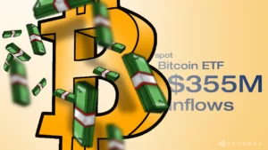 Spot Bitcoin ETFs Log $355 Million Inflows